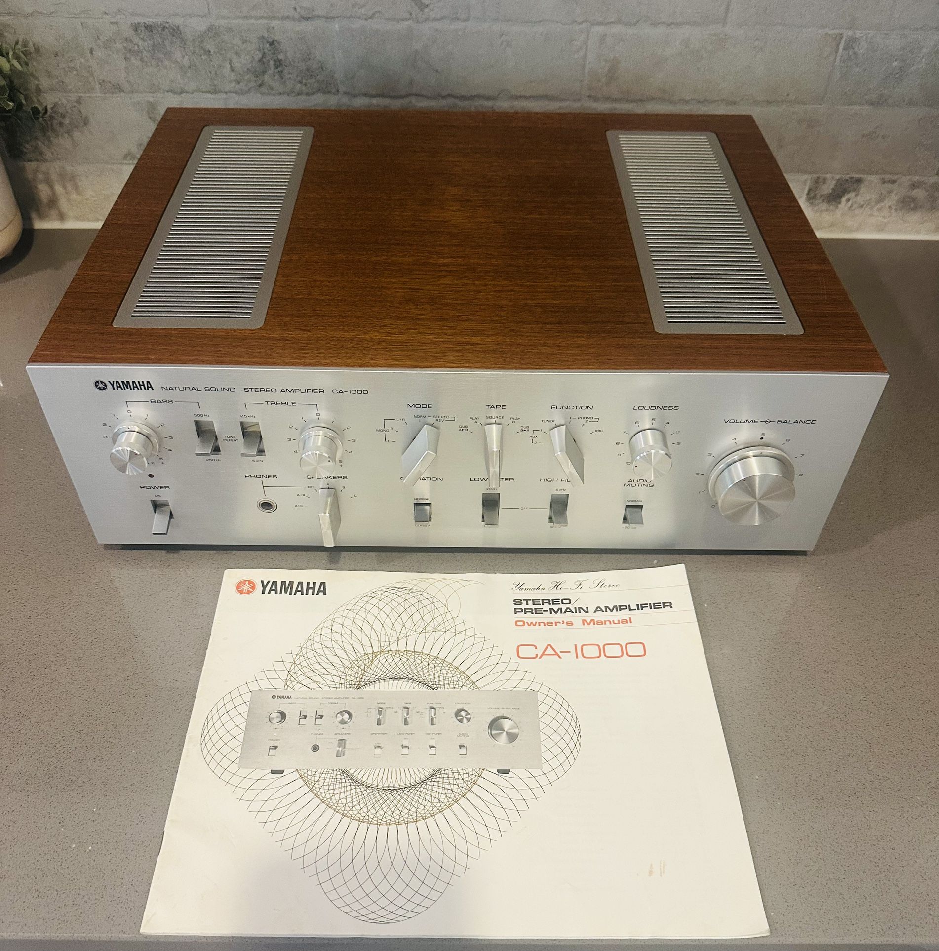 Yamaha CA-1000 Pre-Main Stereo Amplifier 