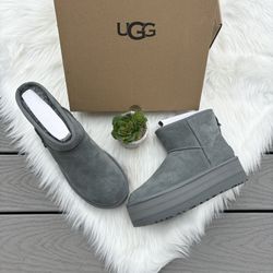 Ugg Gray Platform Boots