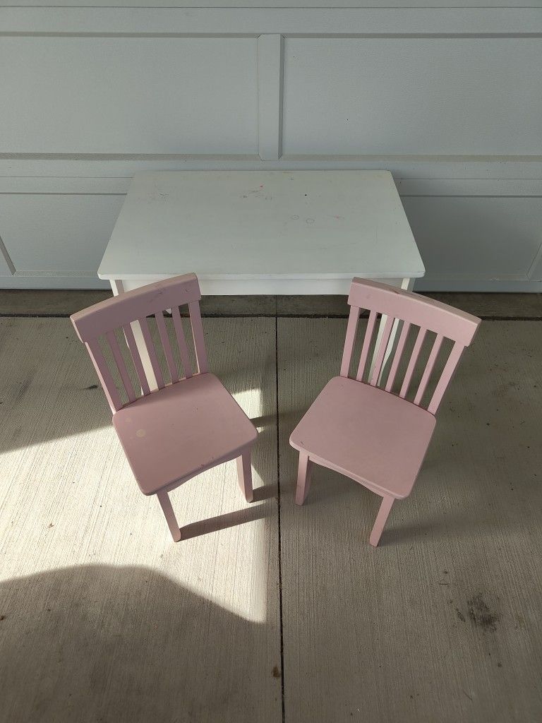 Toddler Table And 2 Chairs