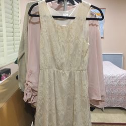 White lace dress