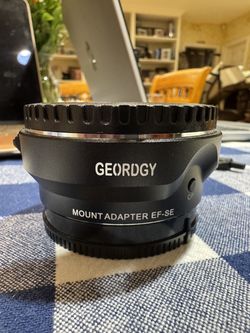 GEORDGY Auto Focus Lens Converter Ring for Canon EF/EF-S to Sony E Mount