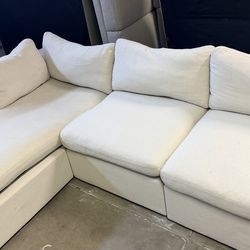 Sectional couch sofa beige