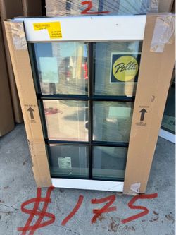 Pella lifestyle series sash set fixed windows pro pella wood size 25x36 black new