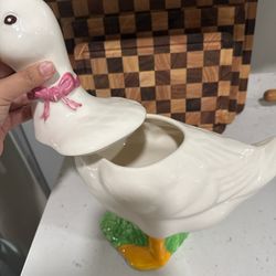 Goose Cookie Jar