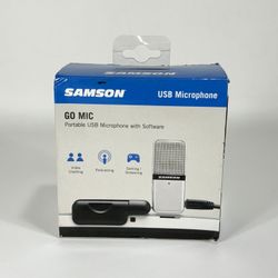 Samson Go Mic Portable USB Condenser Microphone with Software - NEW SEALED