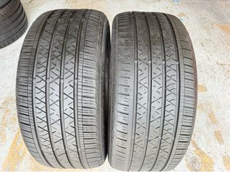 Two Tires 275/45/20 Continental Cross Contact LX Sport Acoustic Foam with 65-80% Left Tesla Model X