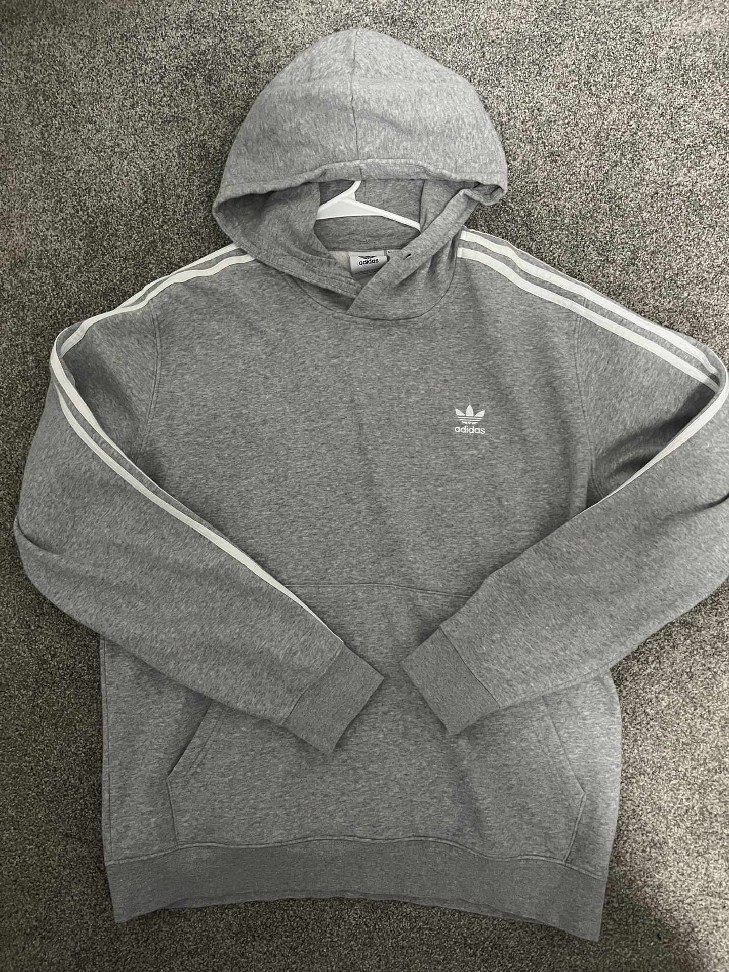 Grey Adidas Hoodie (Size L)