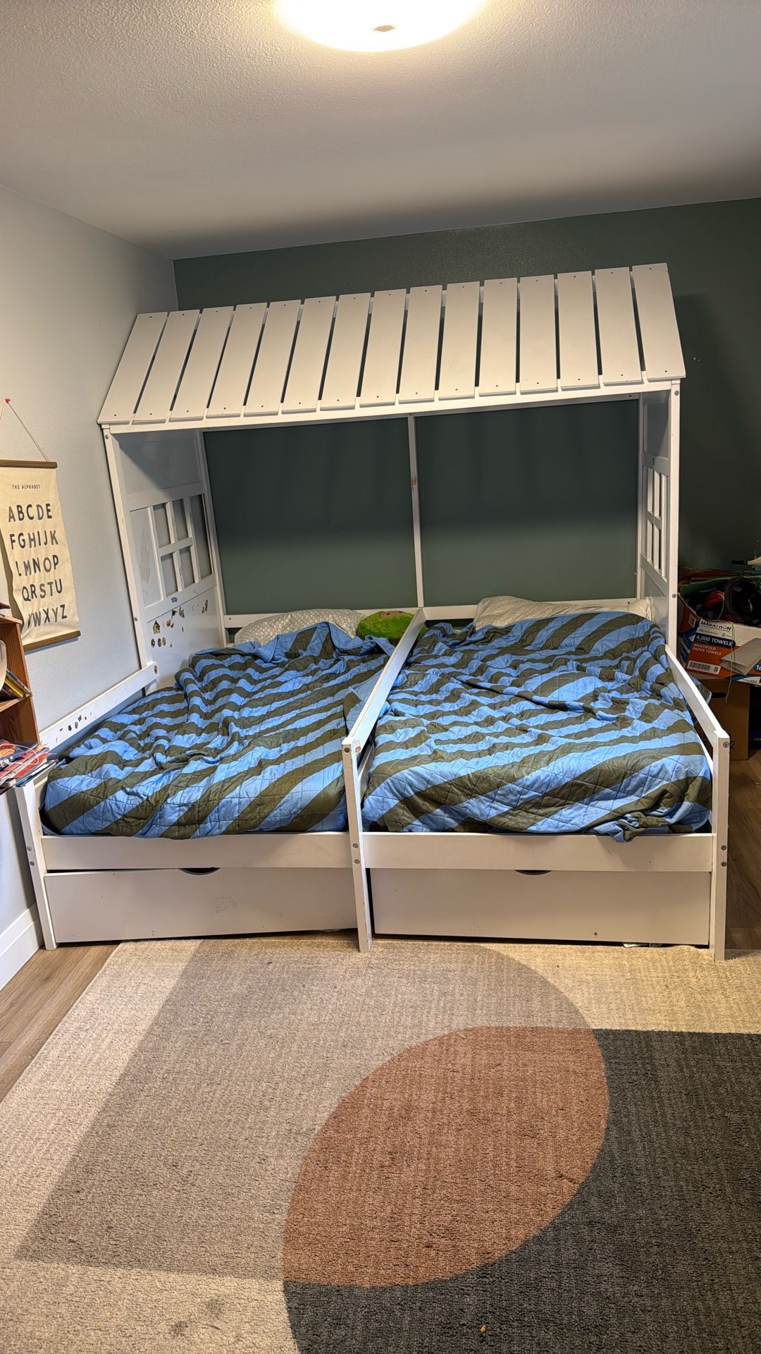Twin Beds Attach For Kids