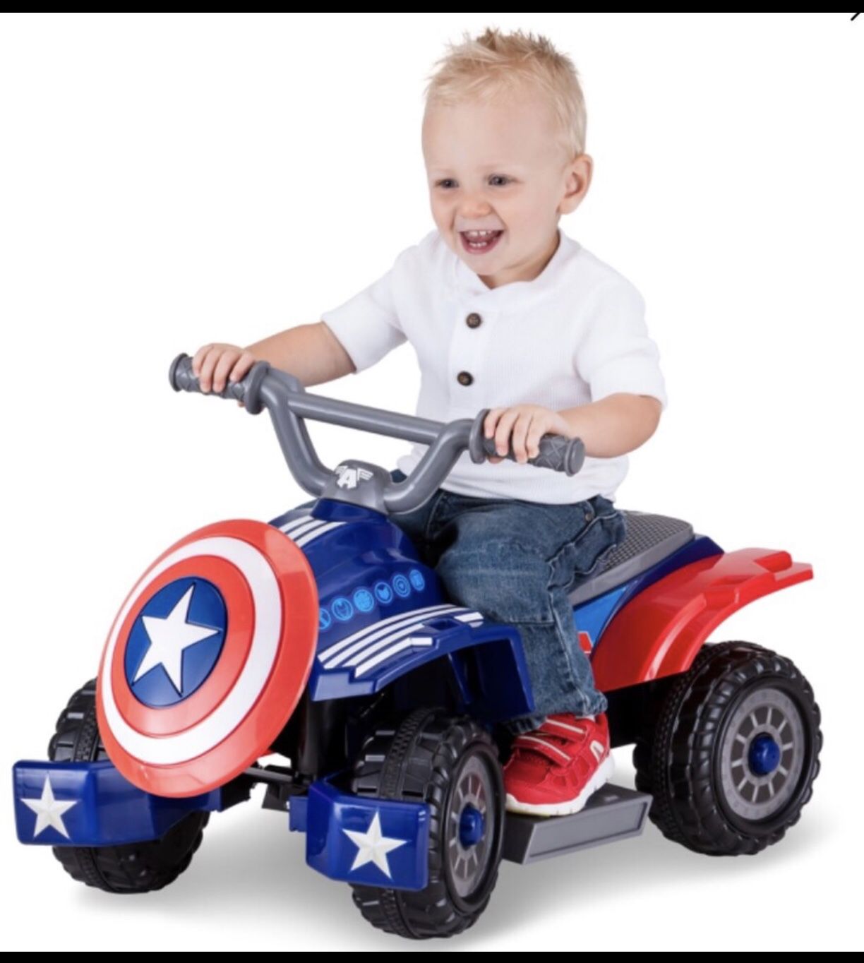 Marvel’s Captain America Toddler Quad 6-Volt Ride-On