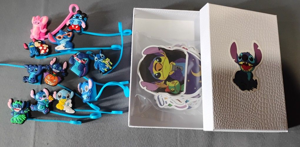 Lilo and Stitch Straw Toppers and Stickers