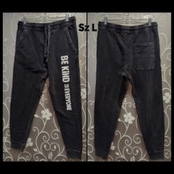 WOMENS ACID WASH STYLE LOUNGE PANTS SIZE L
