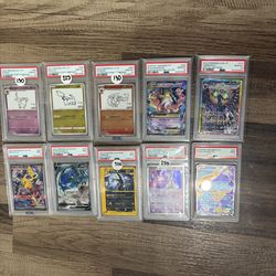 pokemon slab psa graded collection bundle slab vintage modern cheap lot