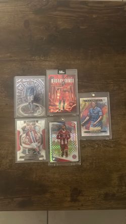 Soccer Trading Cards Lot of 5