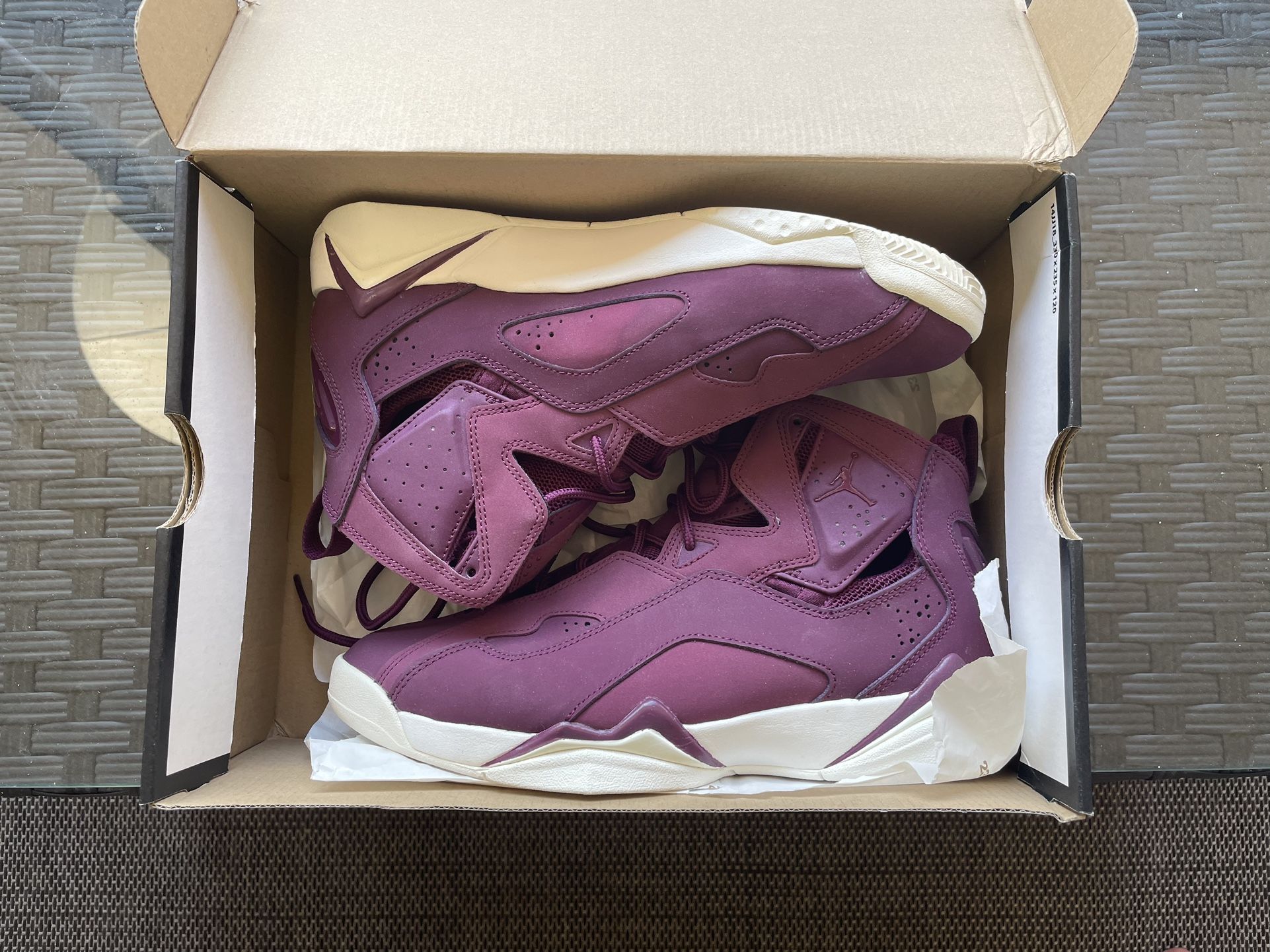 Jordan True Flight Bordeaux Size 9 