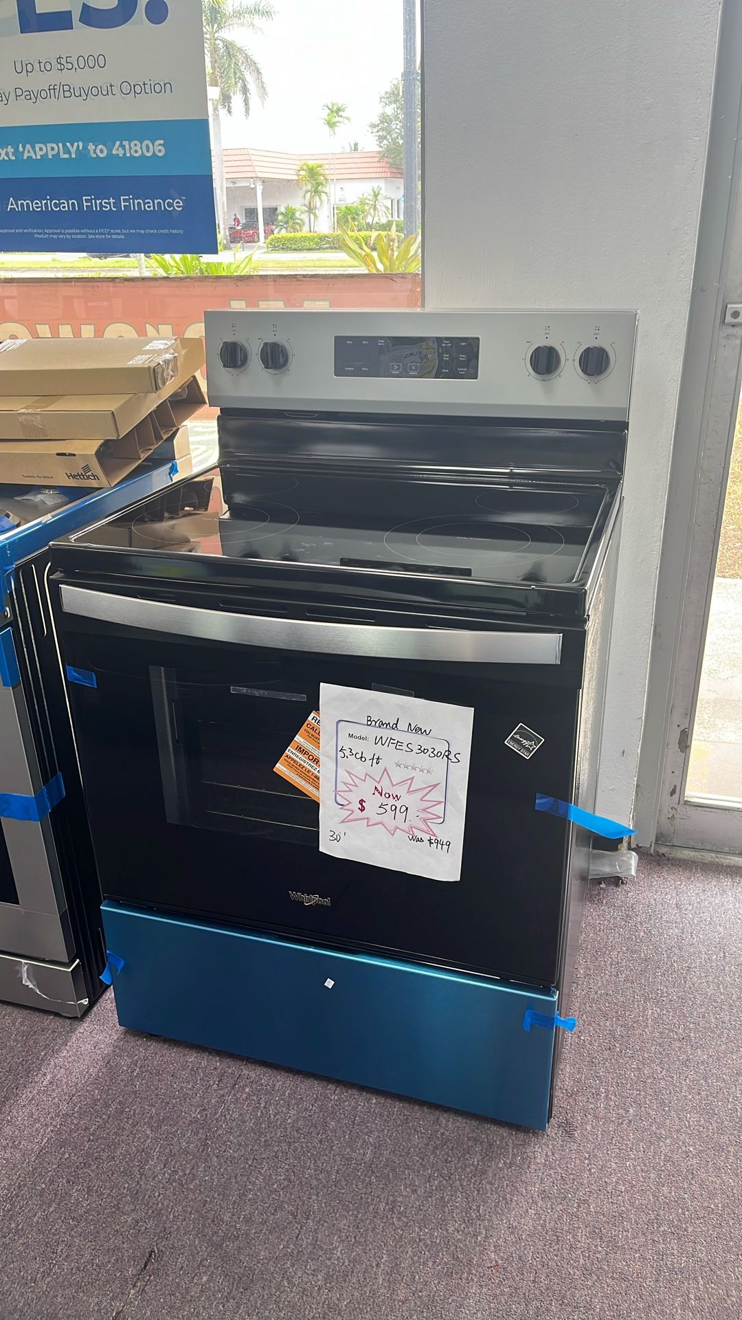 Stove Stainless Steel New 1 Year Warranty