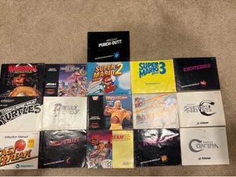 Vintage Lot of Nintendo Instruction Books lot of 16