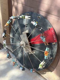 1940s-1950s horse derby betting wheel wall art