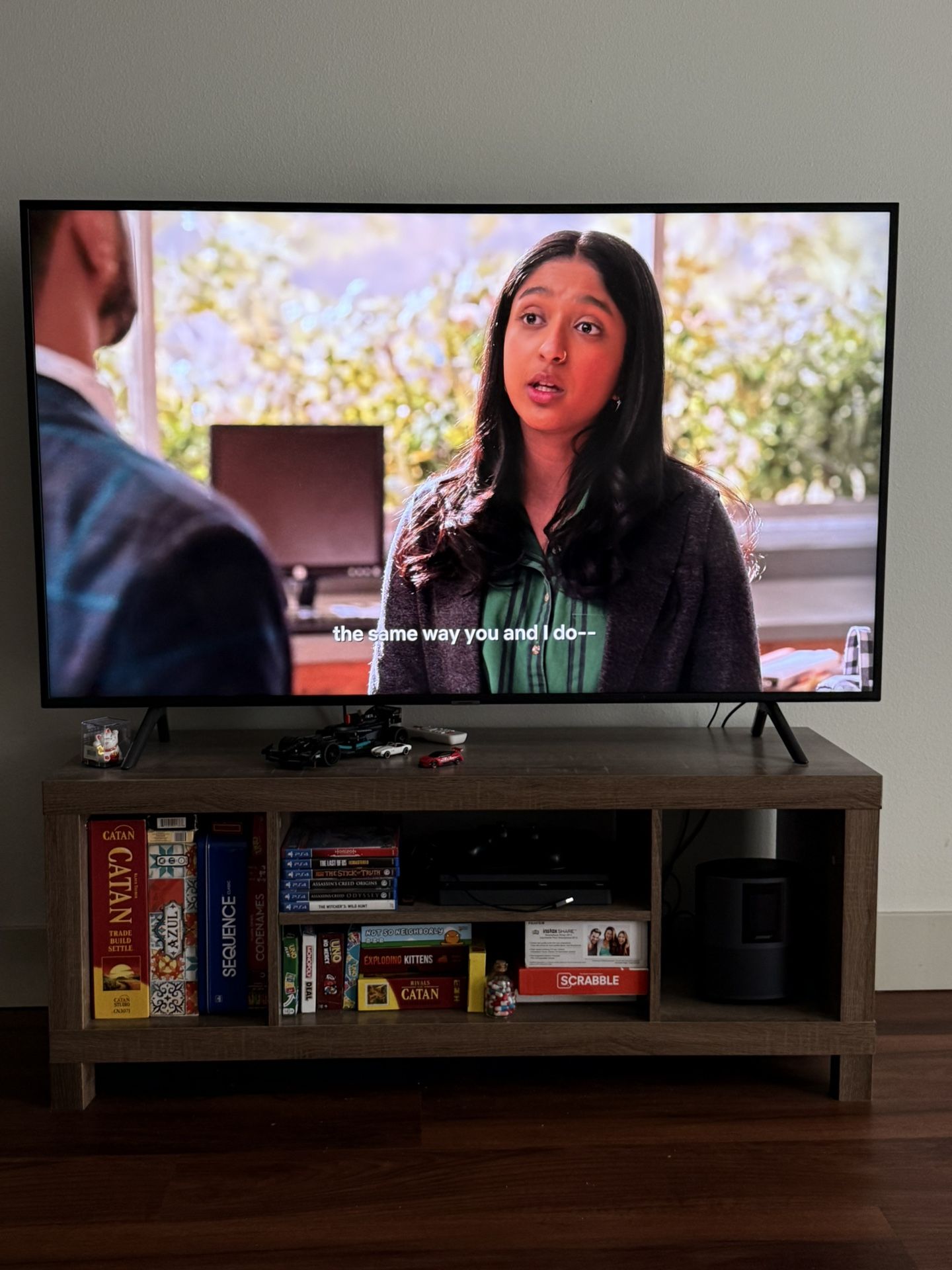 57 Inch Samsung 4K TV with Table