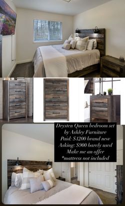 Ashley Furniture: Drysten queen, bed set