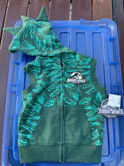 Jurrasic World green Dino vest 18 months