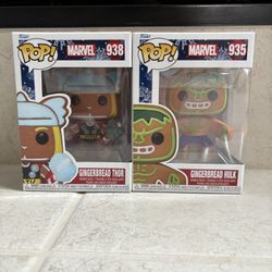 Funko POP Marvel Gingerbread Thor and Hulk