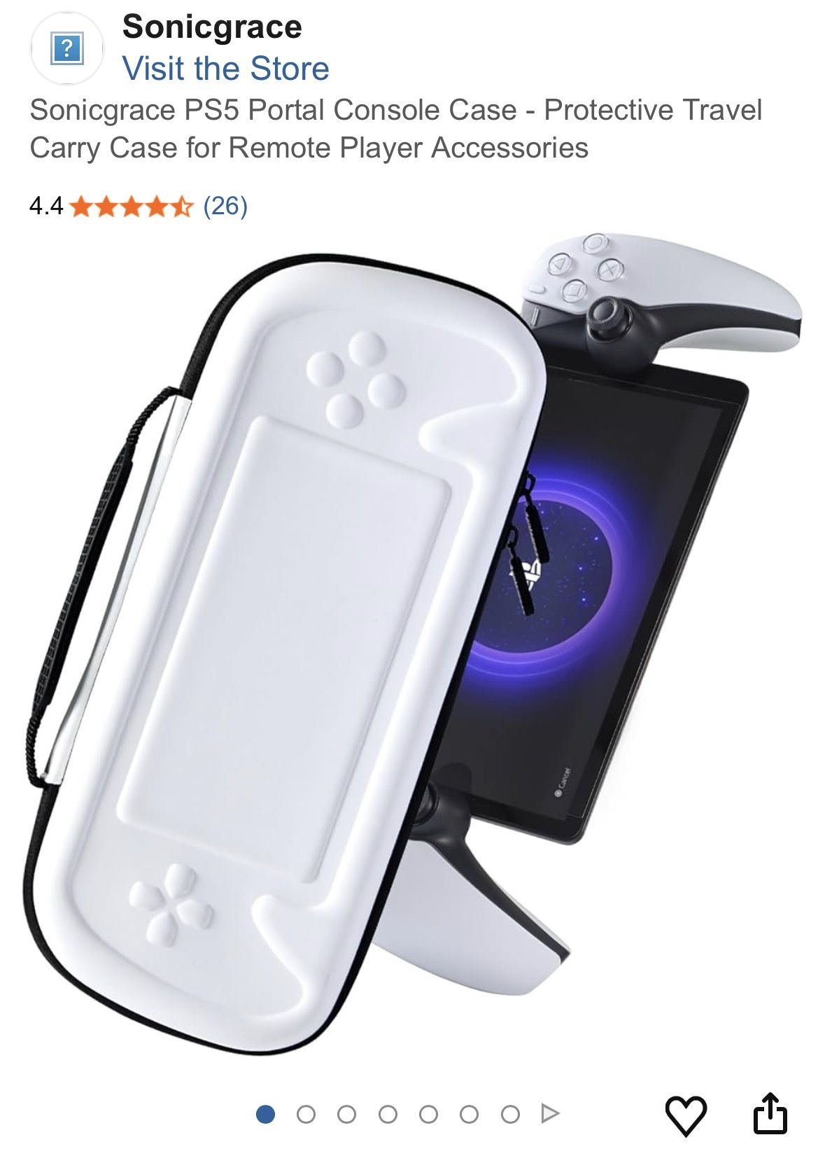 Sonigrace Ps5 Portal Carrying Case New Seal