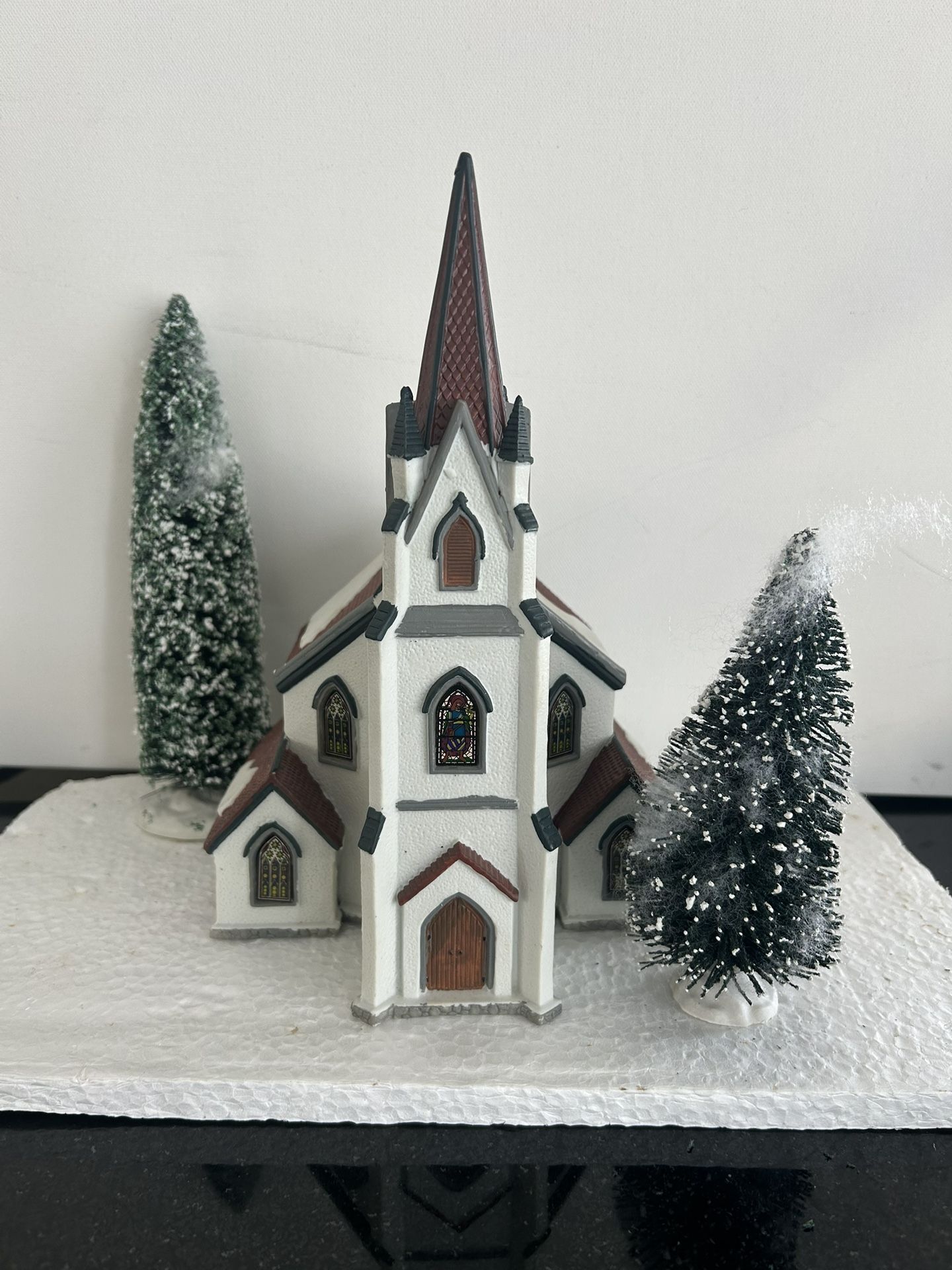 White Church,  Department 56- Christmas Village