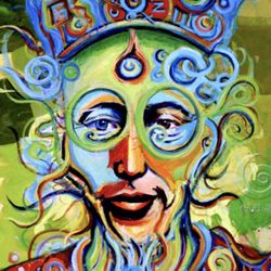 “Visionario / Visionary” Acrylic on Canvas by  Gustavo Adolfo