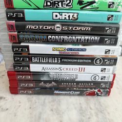 Lot of PlayStation 3 games 11 games mostly complete w manual ps3