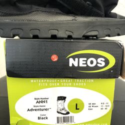 NEOS Overshoe (Large) / NEOS ANN1 Adventurer Overshoe / Boot Cover / Shoe Cover / Rain Snow Boot Shoe Cover