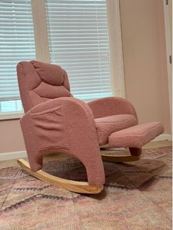 Blush Pink Rocking Chair