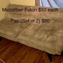 Microfiber Futons Set Or Purchase Alone