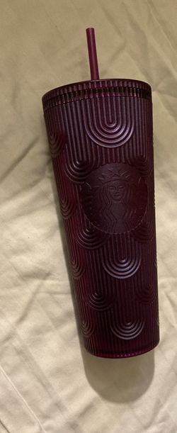 Starbucks Spring 2024 Purple Pearl Shell Mermaid Siren Scales Venti Tumbler 24oz