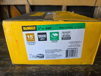 DEWALT DWC6R90BDG 2" x .090 15° Coil Siding Nails Galvanized 3600ct