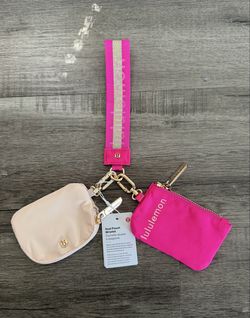 Pink Lululemon Keychain