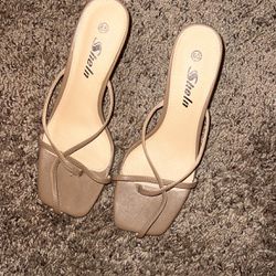 Shein Brown Strappy Heels