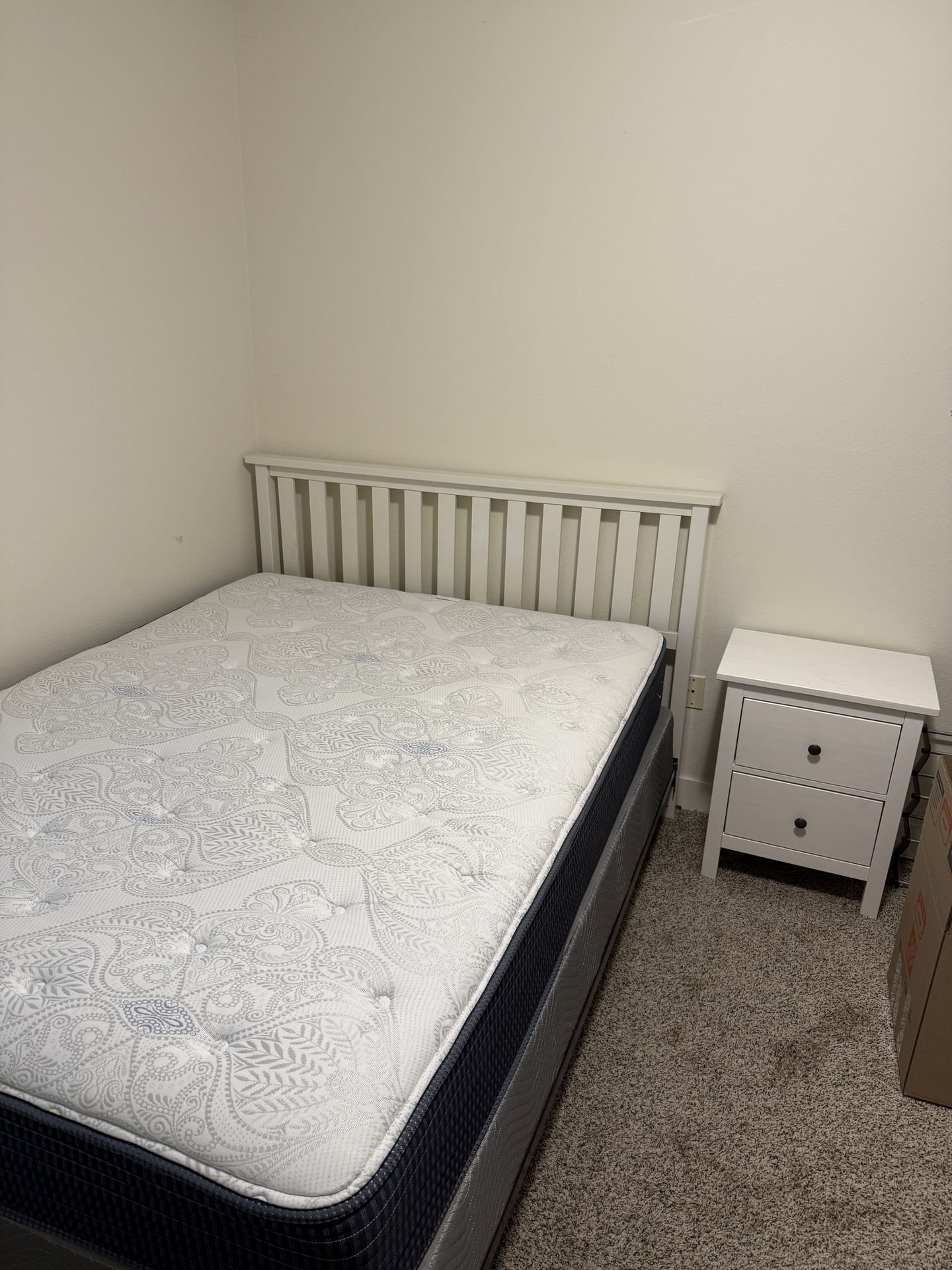 Bed frame and box spring