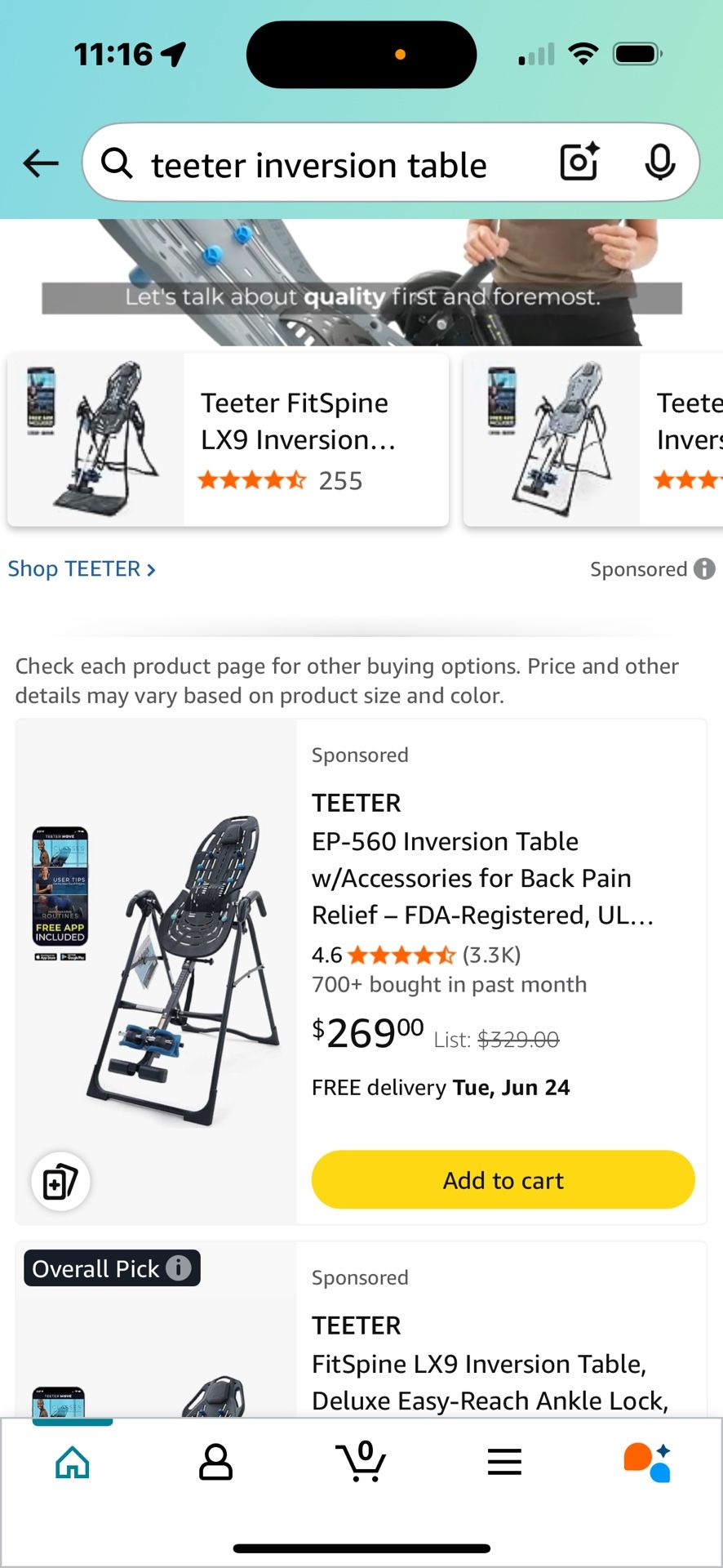 Teeter Inversion Table