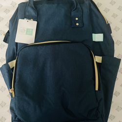 AFBP Blue Breast Pump Backpack Diaper Bag