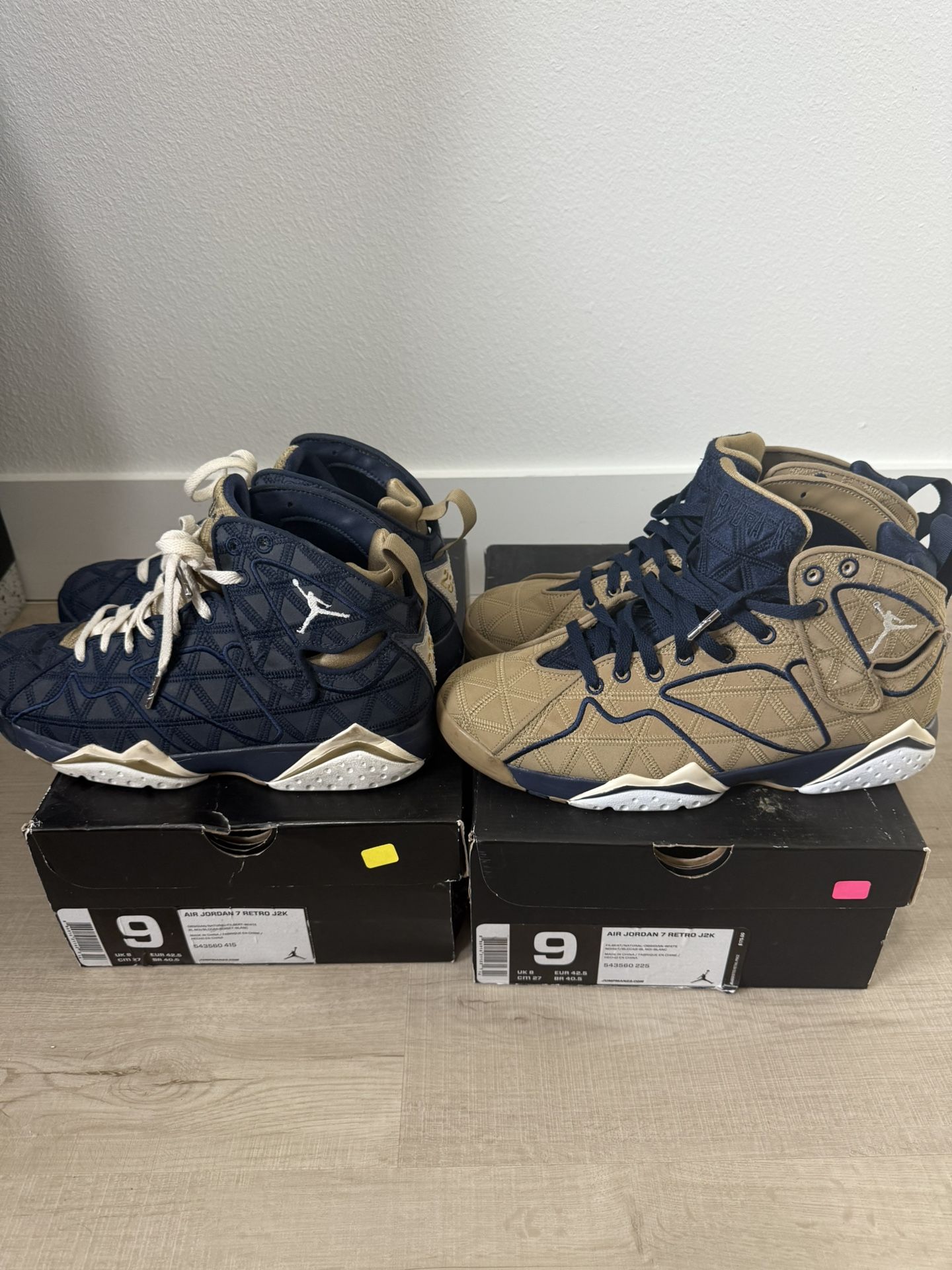 Nike Air Jordan 7 Retro J2K Set Sz 9