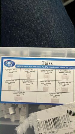 New JST housings, 2.0 mm connectors kit