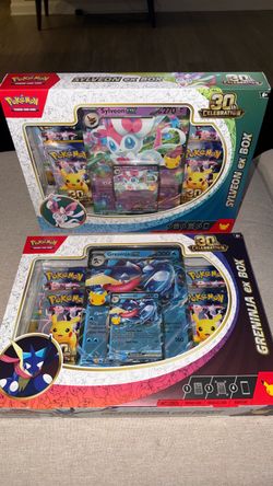 Pokémon 30th Celebration Sylveon & Greninja EX Box Set