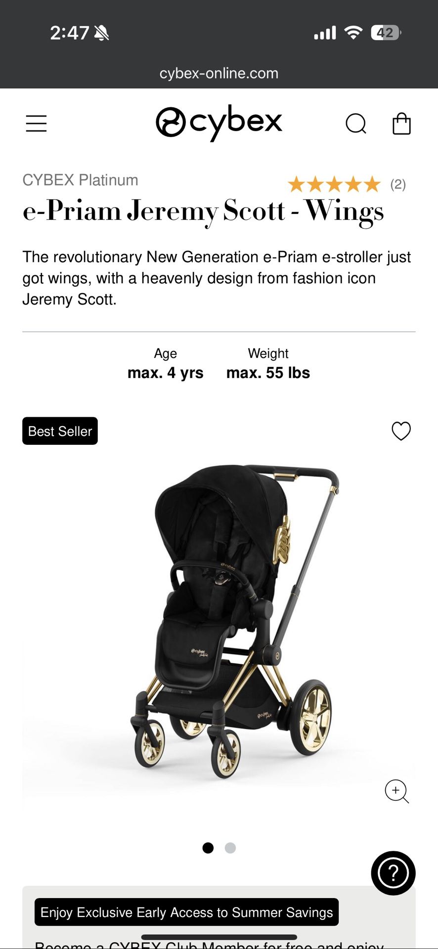 Cybex Stroller Epram