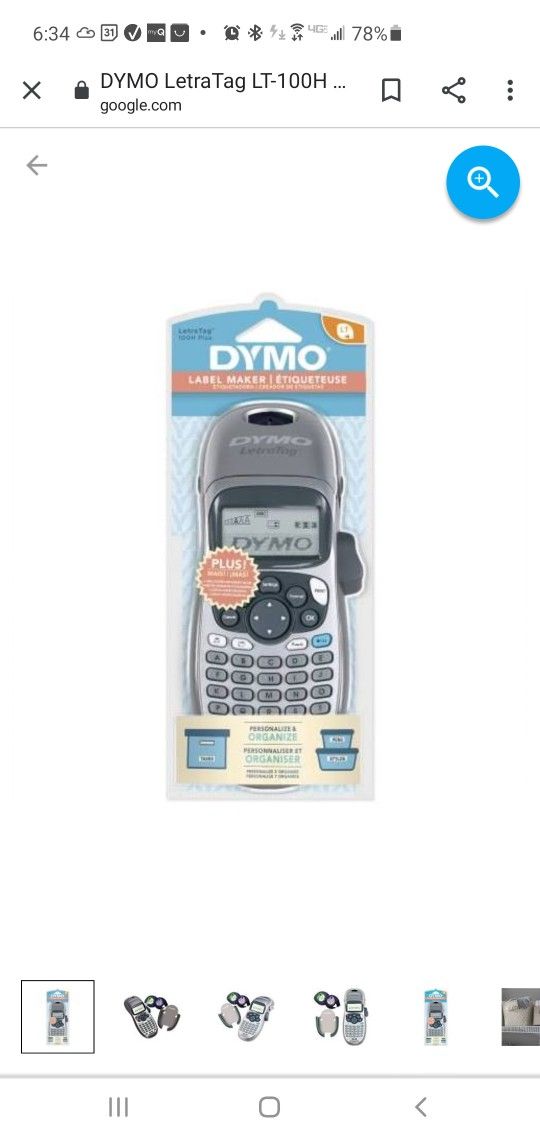 DYMO LetraTag 100H Handheld Label Maker for Office or Home