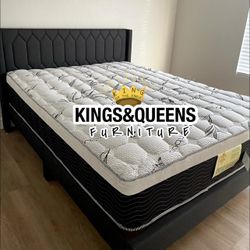 New Queen Bed Frame  With Matress 