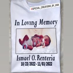 Custom Made Memorial Shirts 🤍 Do you need custom Shirts?!