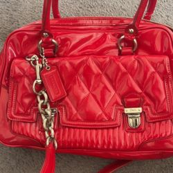 Red Coach Bag