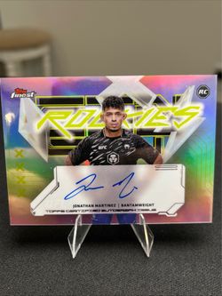 2025 Topps Finest UFC Rookie Autographs Jonathan Martinez #FRA-JM Refractor