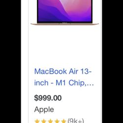 Apple MacBook Air 13 Inch color: Grey