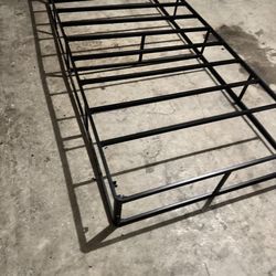 Twin size metal bed frame set